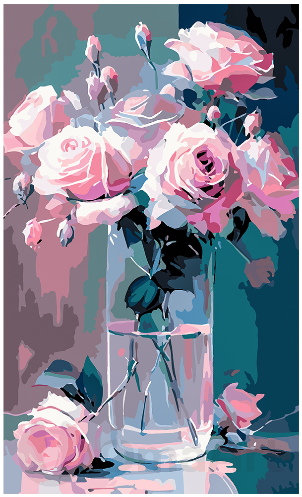 Roses with love 30x50
