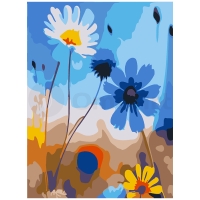 Chamomile and cornflower