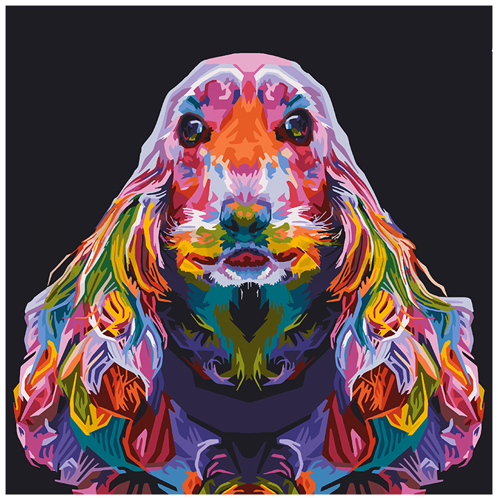 English cocker spaniel 40x40