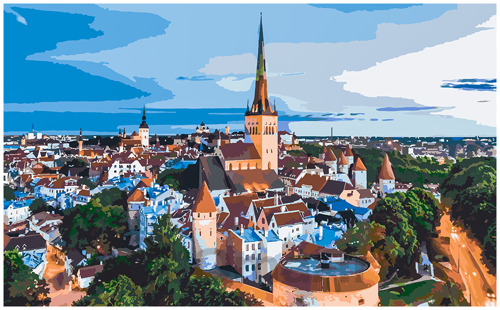 Old Town of Tallinn 40x65